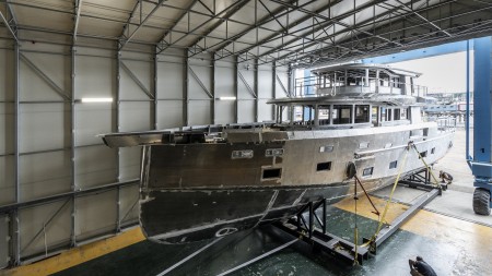 Arksen 85/02 Project Pelagos moves to interior fit out