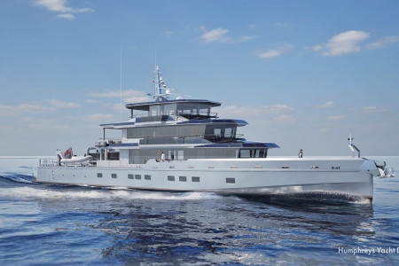 Exterior visuals unveiled for 50m custom explorer yacht designed by Humphreys Yacht Design